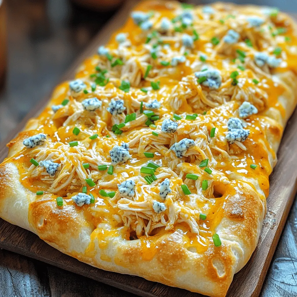 To make buffalo chicken focaccia, you need a few simple ingredients.