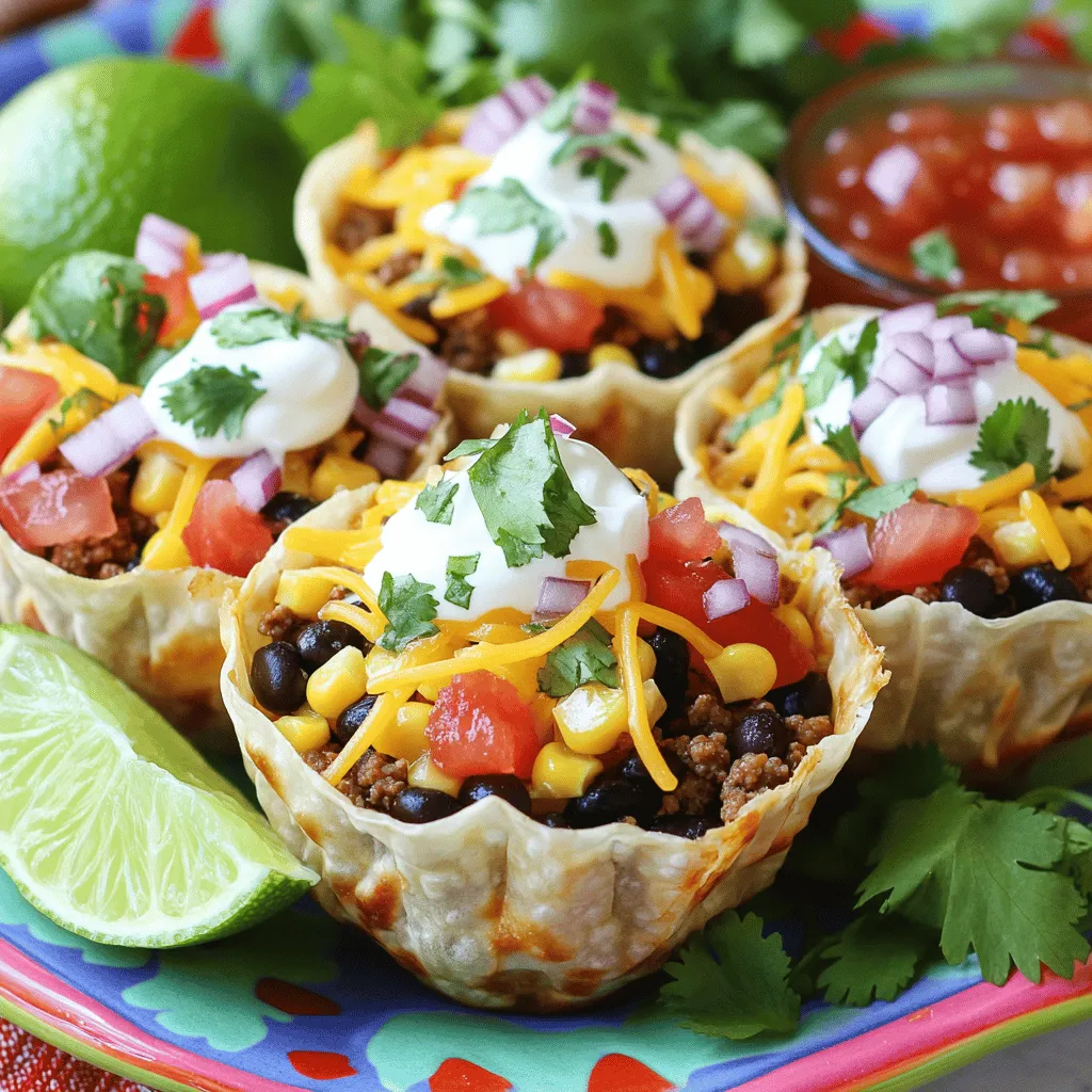 The best taco cups recipe is simple and fun. You need a few key ingredients to make them tasty. Essential ingredients include ground beef or turkey, taco seasoning, black beans, corn, and cheese. You also need wonton wrappers to hold everything together. These cups are packed with flavor and easy to make.