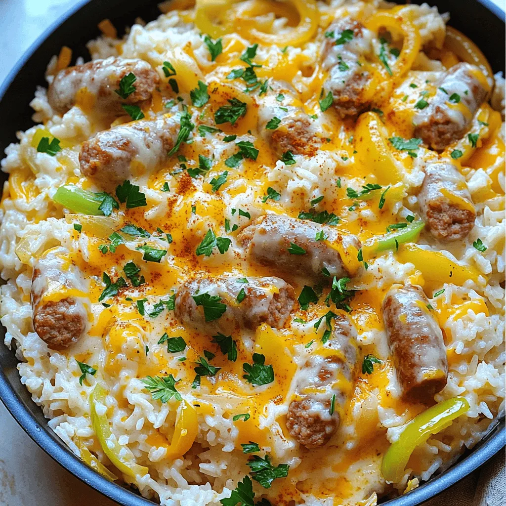 Cheesy Sausage and Rice Flavorful Comfort Meal