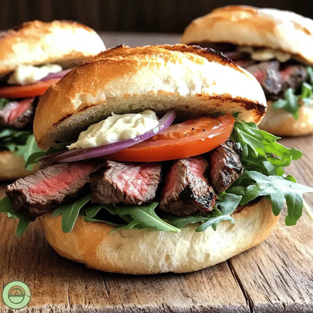 To make a great steak sandwich, you need a few key ingredients. First, choose a good cut of steak. Flank steak works well due to its flavor and tenderness. It cooks quickly and slices easily.