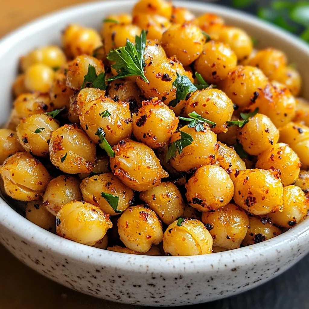 Spicy Cajun Roasted Chickpeas Crunchy and Flavorful Snack