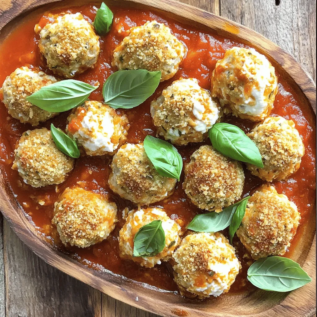 Baked Chicken Ricotta Meatballs Savory and Simple Dish
