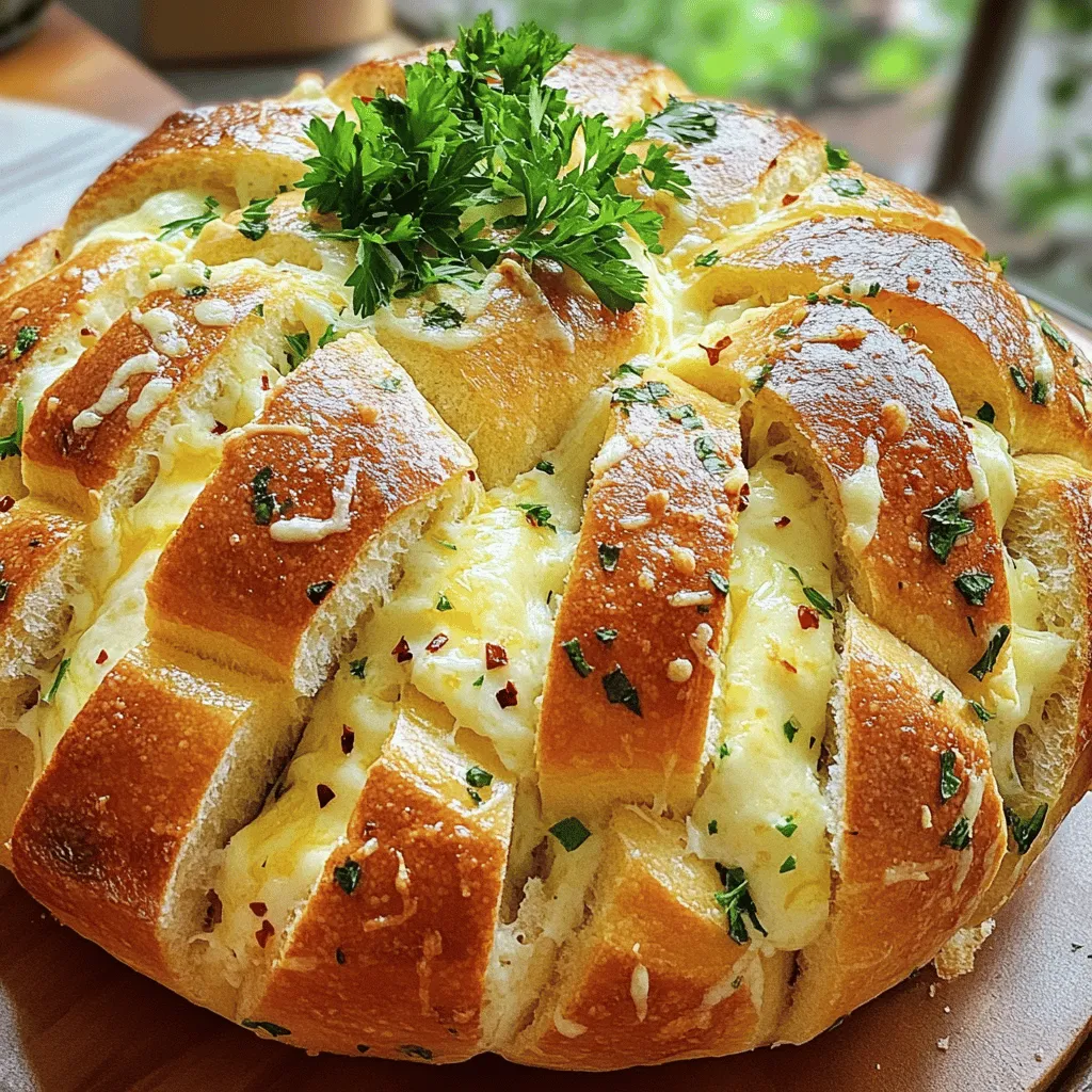 Cheesy Garlic Pull-Apart Bread Irresistible Delight