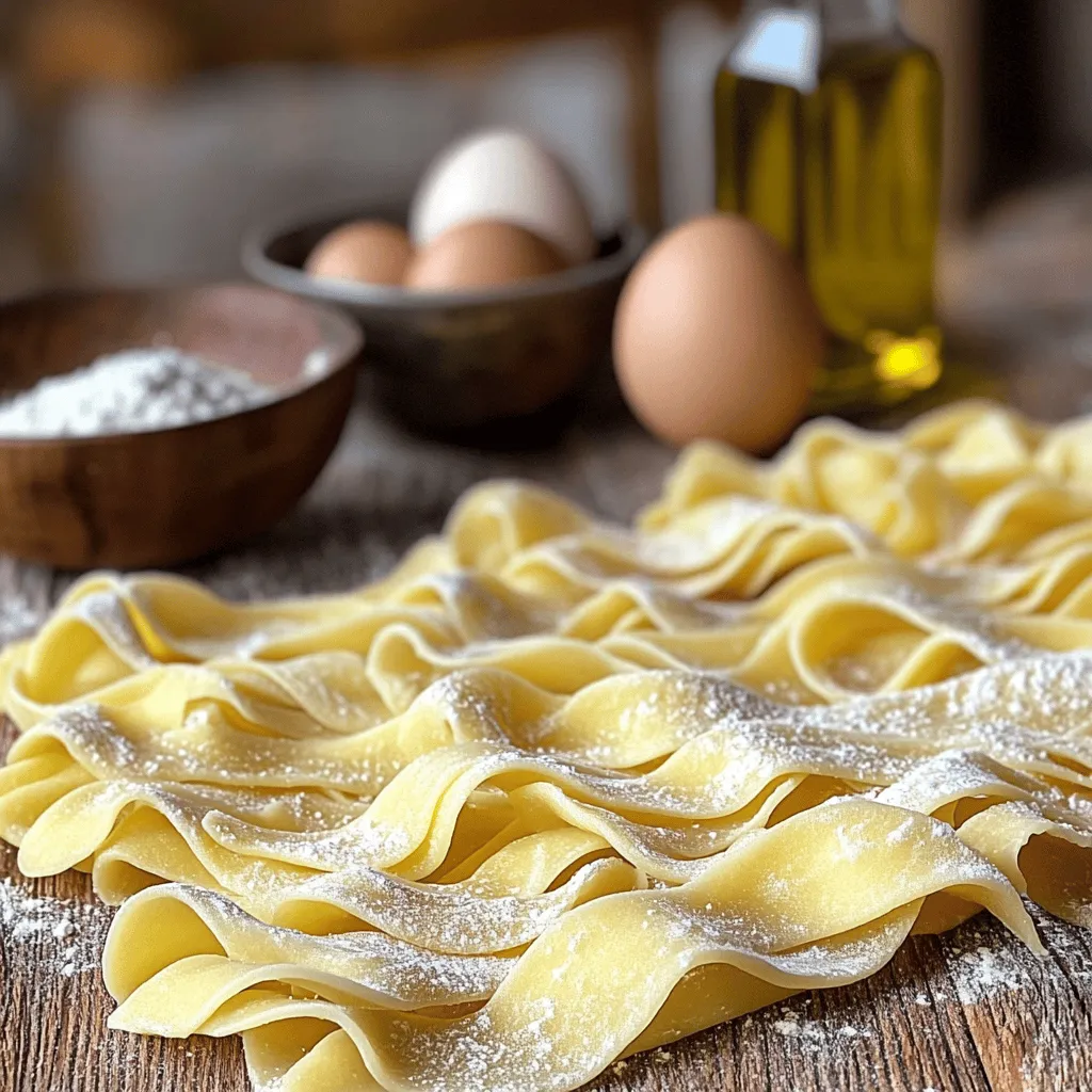 To make homemade egg noodles, you need just a few simple ingredients. The main ingredients for egg noodles are eggs, flour, salt, and olive oil. You can easily find these at any grocery store.