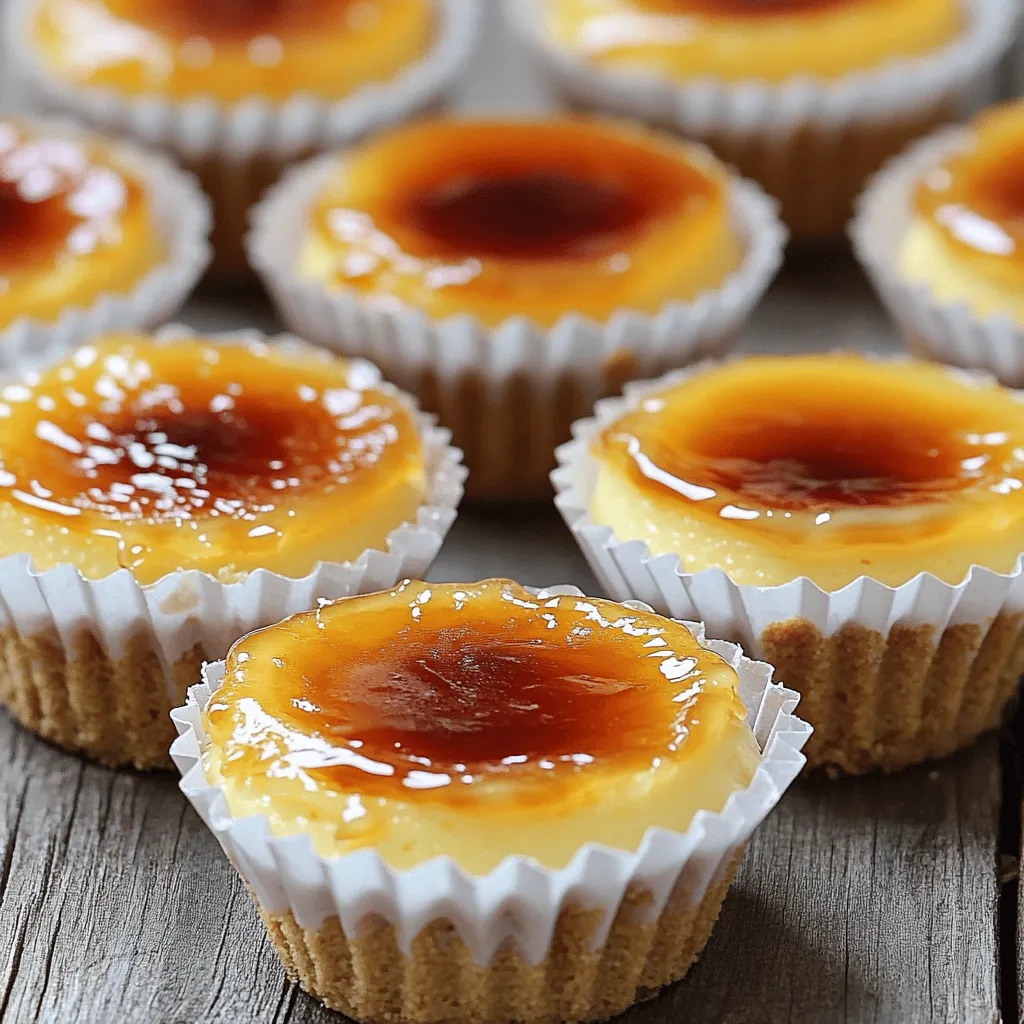 Mini Crème Brûlée Cheesecakes Rich and Creamy Delight