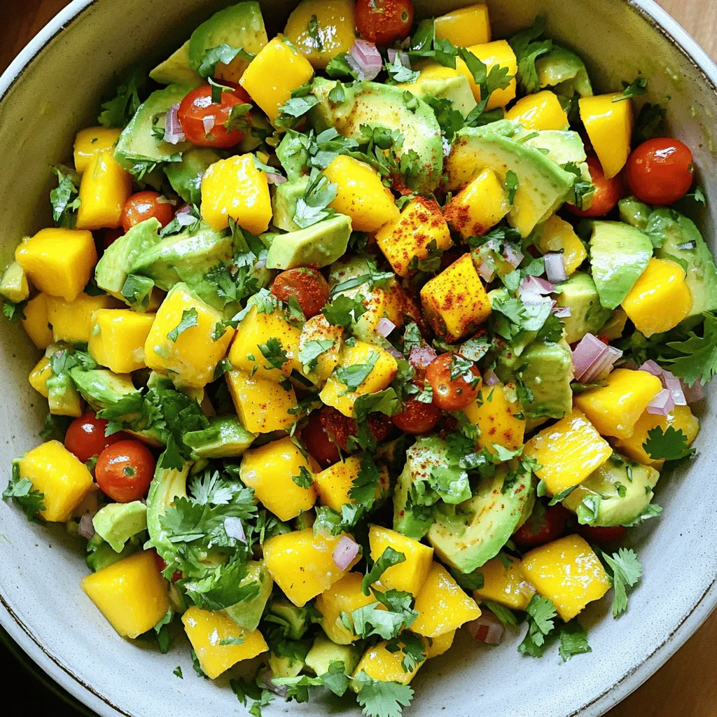 Tasty Avocado and Mango Salad for Summer Refreshment