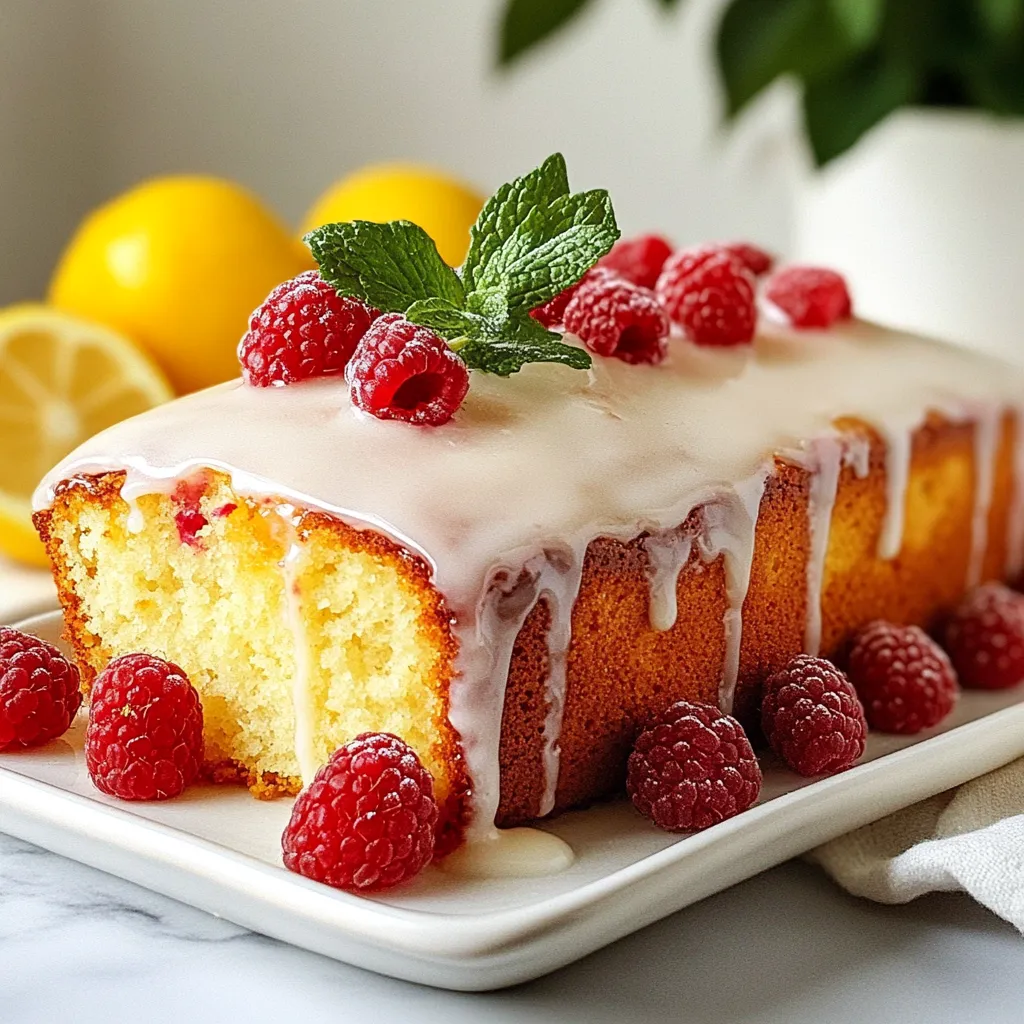 Raspberry Lemon Loaf Cake Fresh and Flavorful Delight