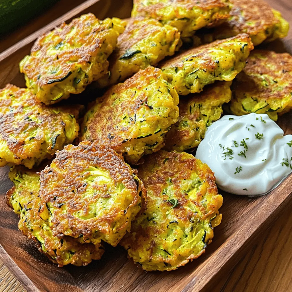 Baked Zucchini Fritters Crispy and Delightful Snack