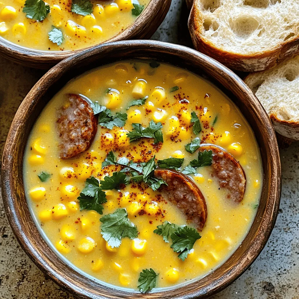Spicy Andouille Corn Chowder Recipe
