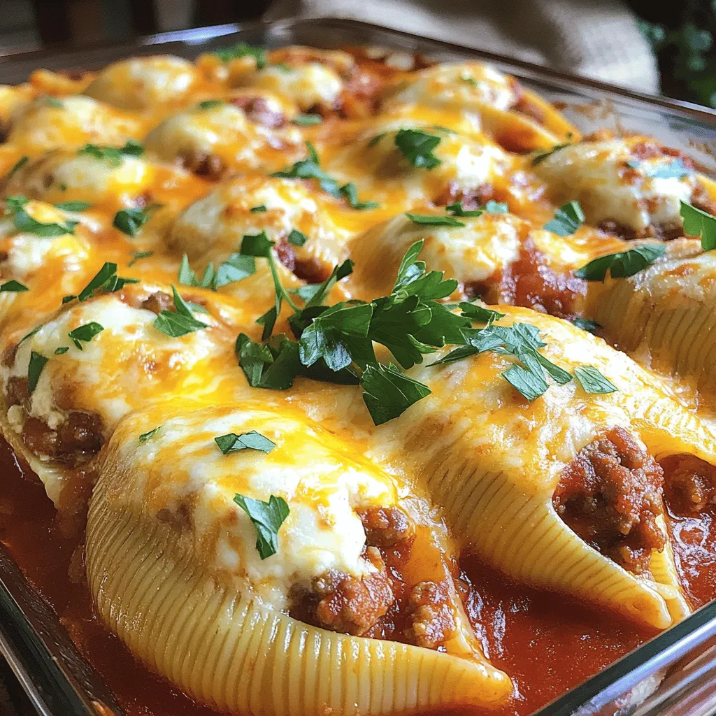 Hearty Stuffed Shells &#038; Meatball Bake Delicious Dish