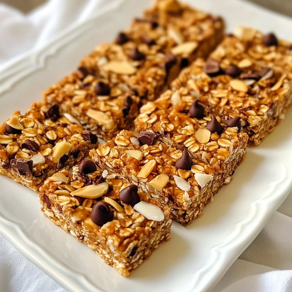 Coconut Chocolate Chip Granola Bars Easy and Tasty