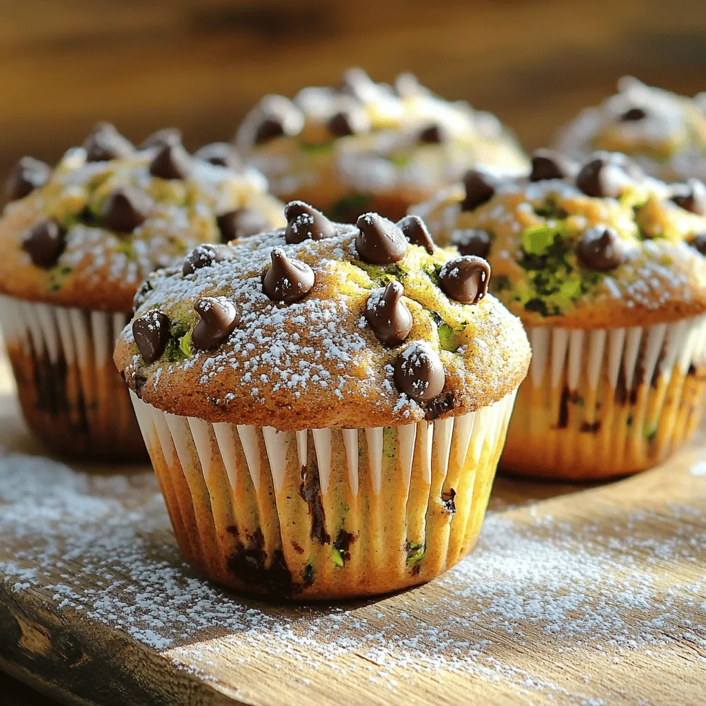 Chocolate Chip Zucchini Bread Muffins Delightful Treat