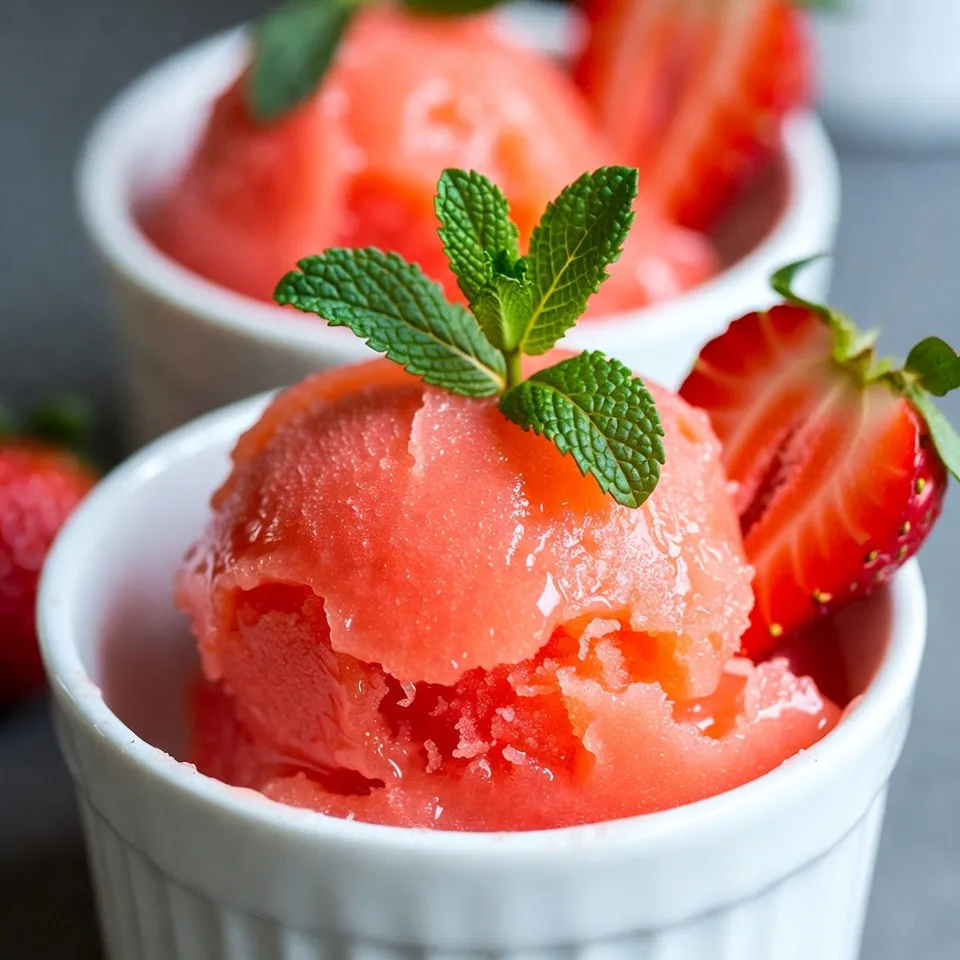 Strawberry Watermelon Sorbet Fresh and Flavorful Treat