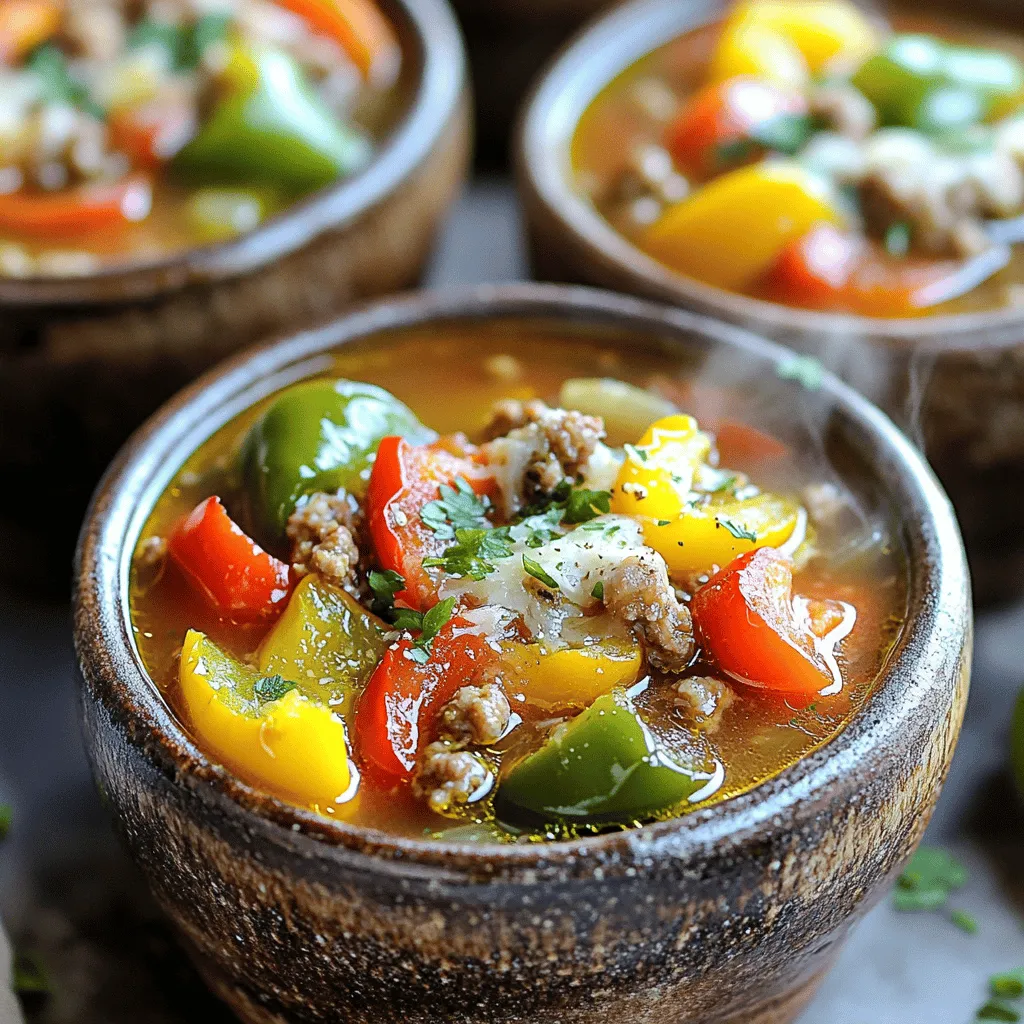 Zesty Stuffed Pepper Soup Delight: A Wholesome Recipe for Comforting Meals