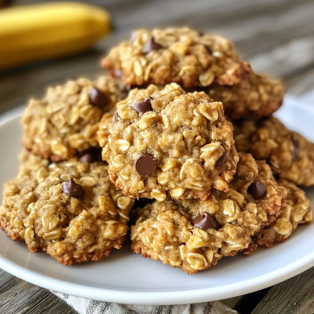 Banana Oatmeal Breakfast Cookies Tasty and Healthy Treat