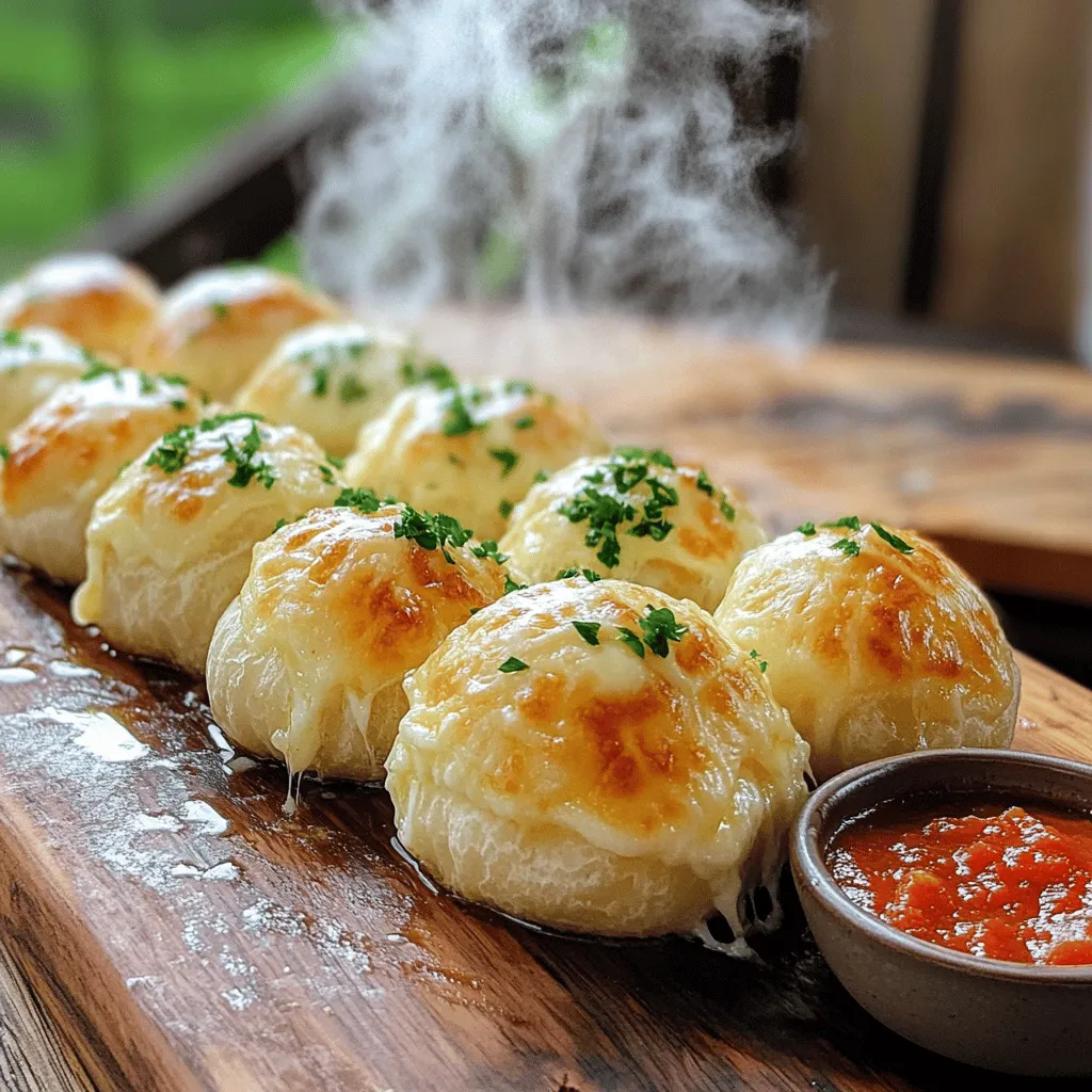 To make buttery garlic cheese bombs, you need simple ingredients. The main ingredient is refrigerated biscuit dough. You can find it in any grocery store. This dough forms the outer layer of the cheese bombs.