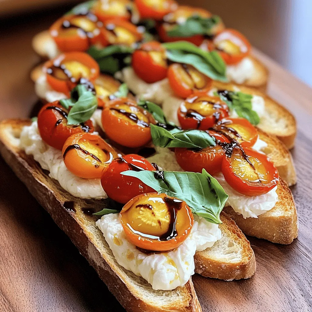 Fresh Burrata Bruschetta Irresistible Flavor Delight