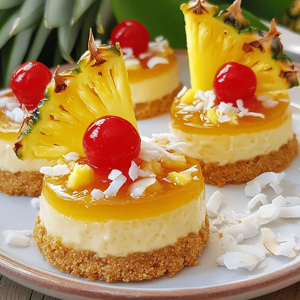 Easy Mini Pineapple Upside-Down Cheesecakes Delight