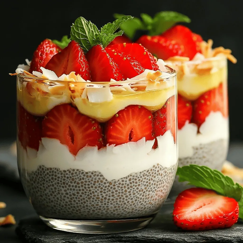Strawberry Coconut Chia Pudding Creamy Delight