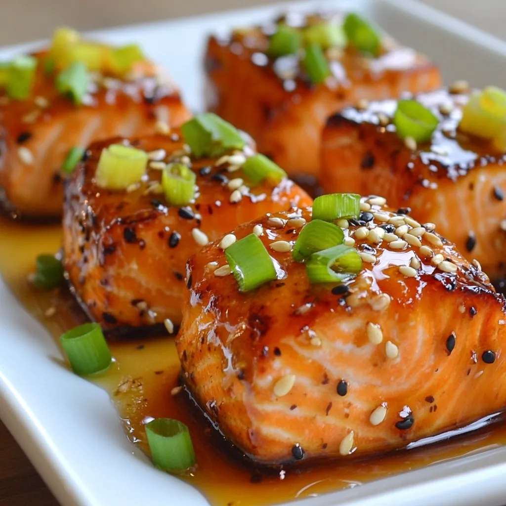 Honey Garlic Glazed Salmon Bites Savory Delight Recipe