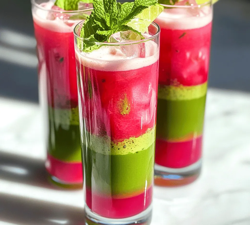 As the sun shines bright and temperatures rise, we often find ourselves craving refreshing beverages that not only quench our thirst but also revitalize our spirits. Enter the Watermelon Matcha Refresher, a unique and invigorating drink that combines the sweet juiciness of watermelon with the earthy, rich flavors of matcha green tea. This vibrant concoction is not just a treat for your taste buds; it is also a powerhouse of nutrition, making it a perfect choice for hydration on hot days or as an uplifting afternoon pick-me-up.