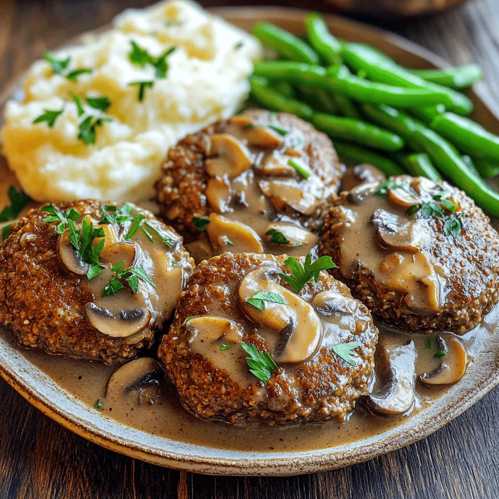 Old-Fashioned Salisbury Steak with Rich Mushroom Gravy