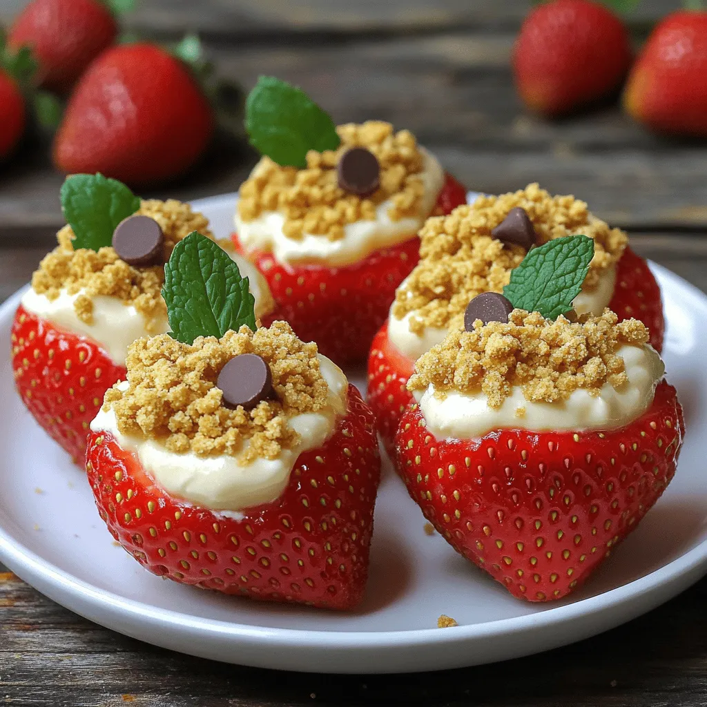 Cheesecake Stuffed Strawberries Perfect for Parties