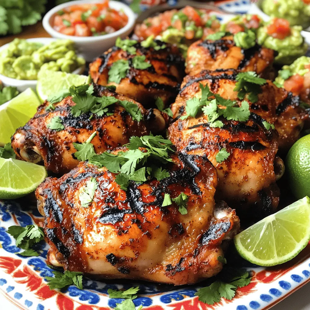The copycat Chipotle chicken recipe shines with key ingredients. You need 2 lbs of boneless, skinless chicken thighs. Chicken thighs give great flavor and stay juicy.
