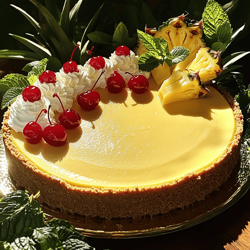 To create a delightful Pineapple Upside-Down Cheesecake, you will need the following primary ingredients: