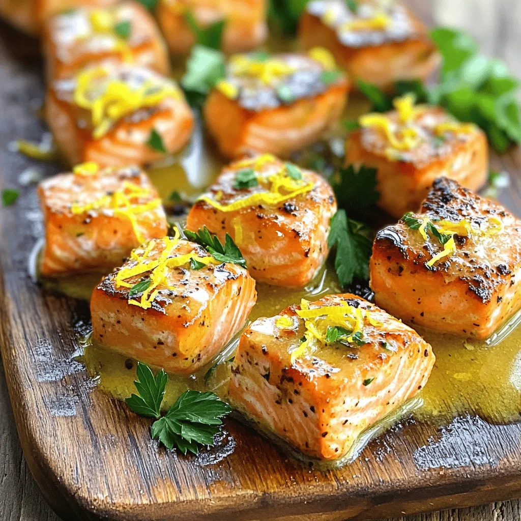 Savory Lemon Butter Salmon Bites: A Flavorful Delight