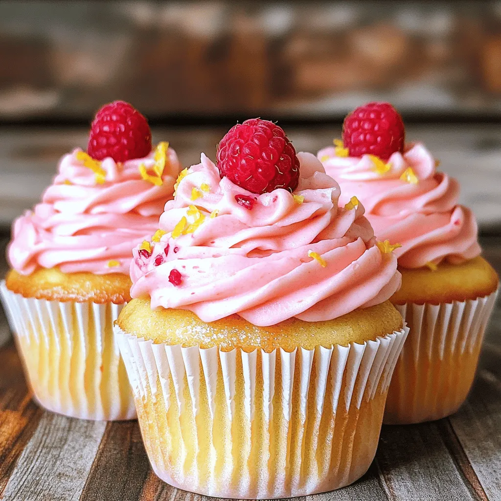 To make the best raspberry lemon heaven cupcakes, you need simple, fresh ingredients. This raspberry lemon heaven cupcakes recipe calls for all-purpose flour, granulated sugar, and unsalted butter. You will also need eggs, vanilla extract, milk, lemon zest, and lemon juice. These items create a tasty cupcake base.