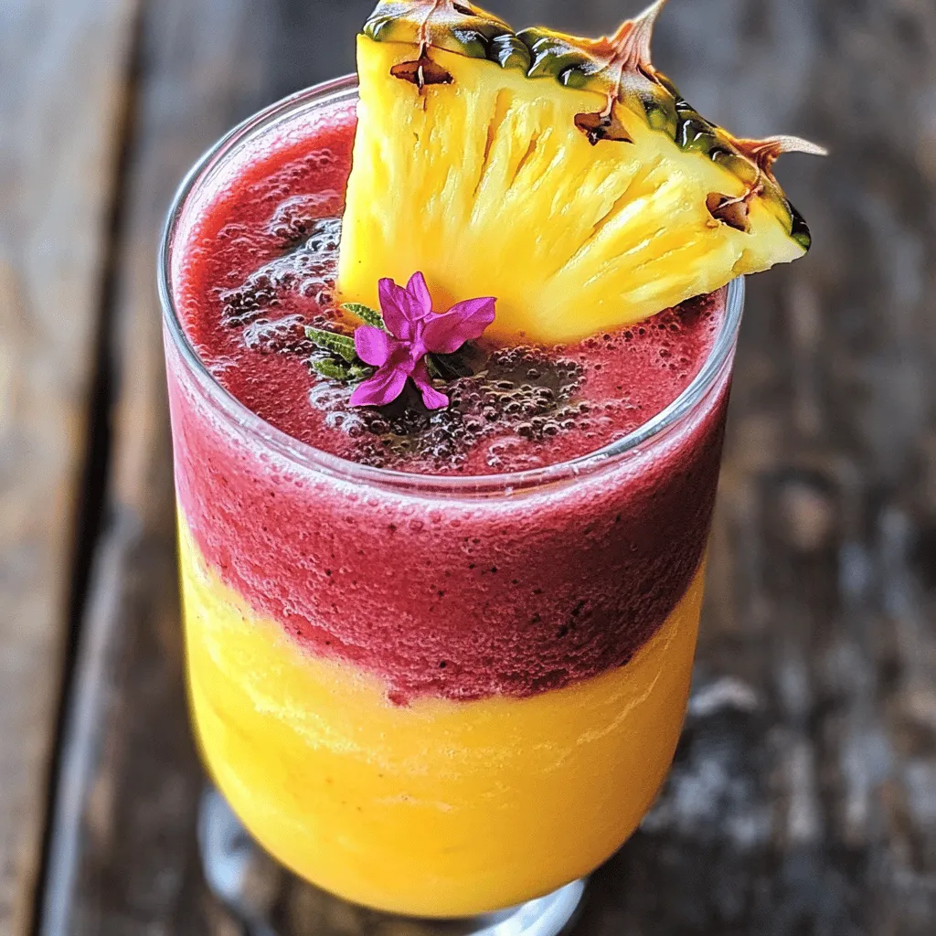 Hibiscus Bliss Pineapple Smoothie Recipe