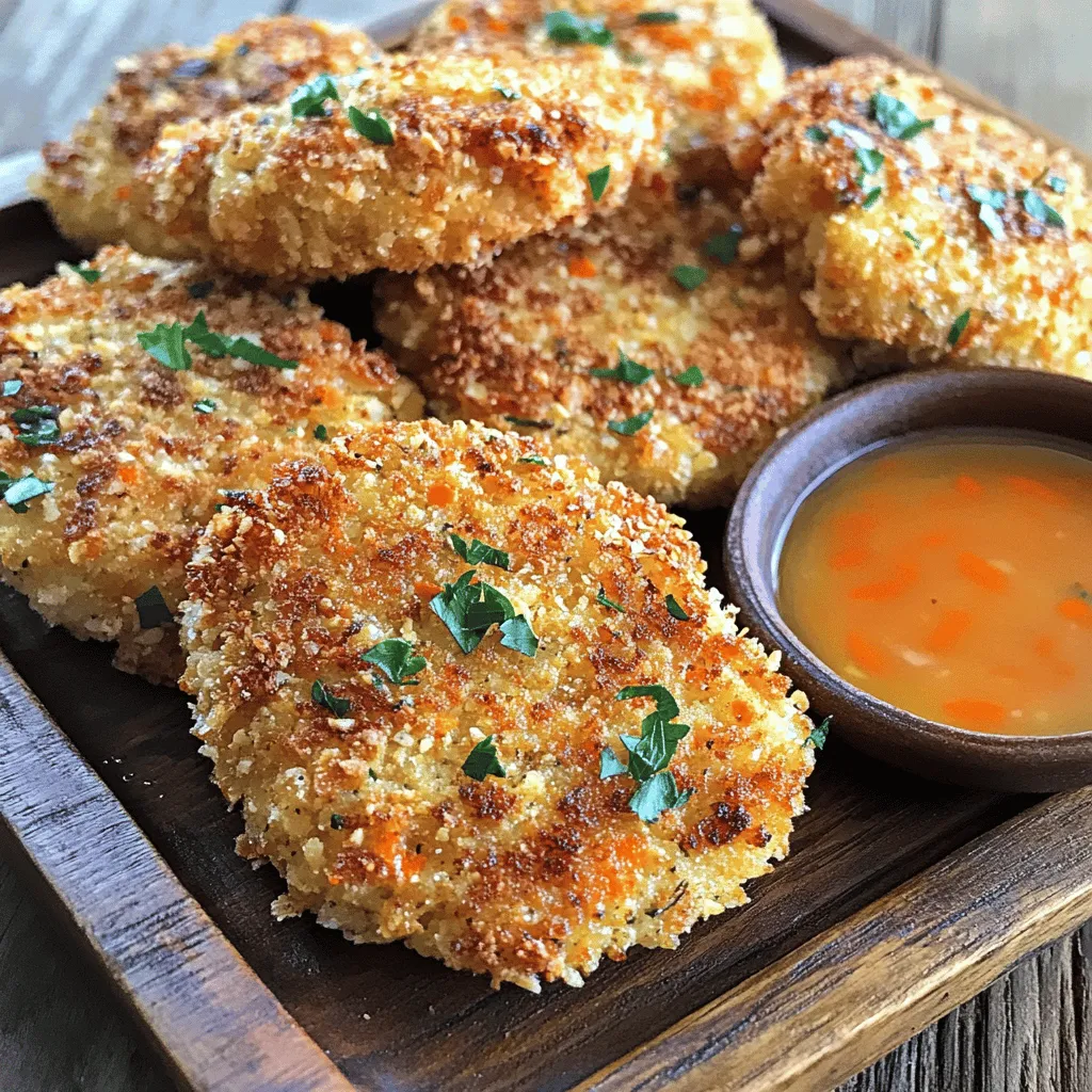 For a tasty chicken patties recipe, you need simple ingredients. The base is ground chicken, which gives the patties their meaty flavor. You will also need breadcrumbs for binding and a nice crust. Here’s what to gather for easy chicken cakes: