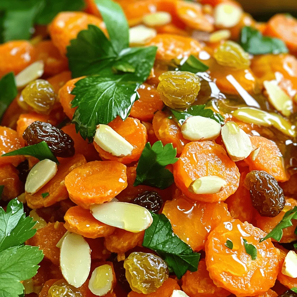 Moroccan Raw Carrot Salad with Raisins Delight