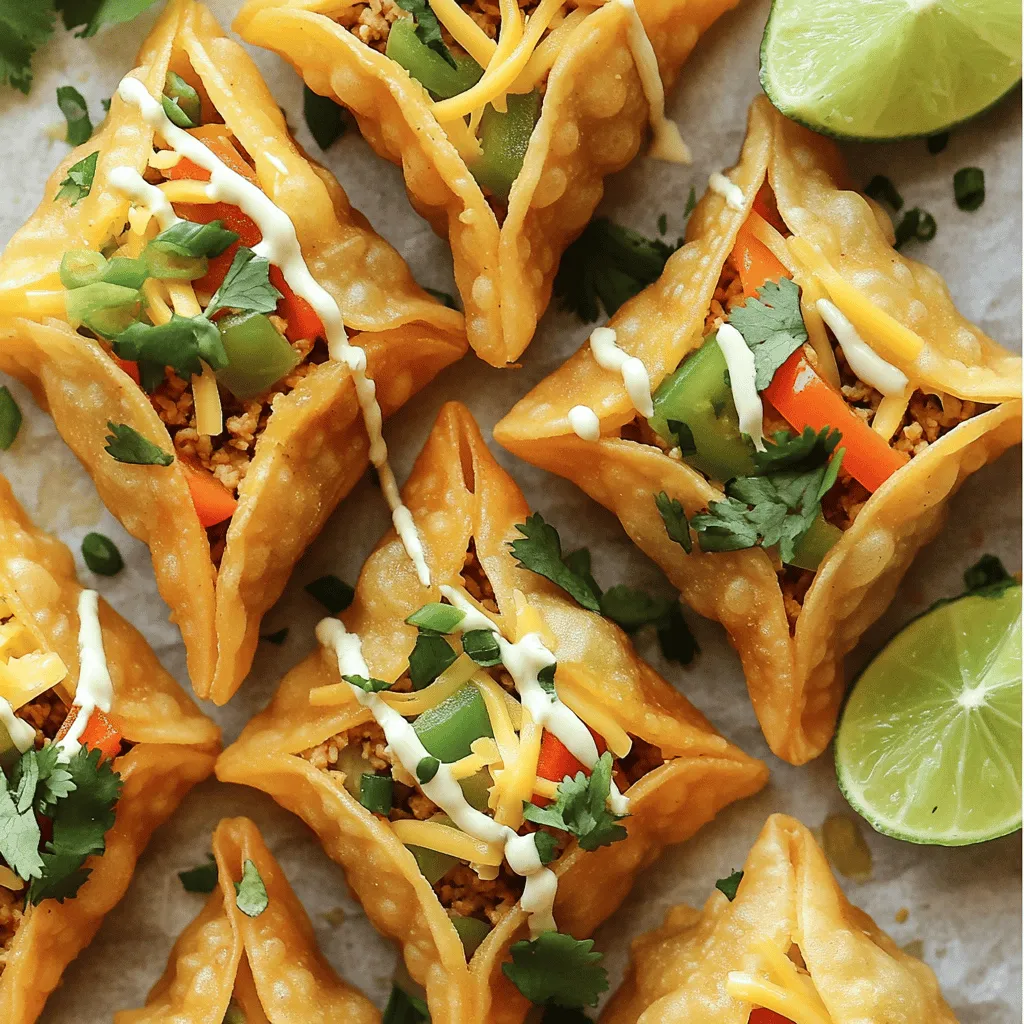 Chicken Wonton Tacos Delight: A Fusion Cuisine Experience