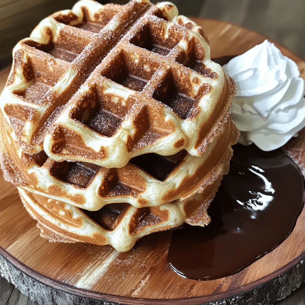 Cinnamon Sugar Churro Waffles Sweet and Simple Delight