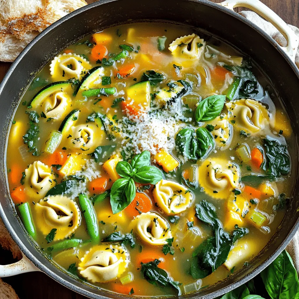 Veggie-Loaded Tortellini Soup Hearty and Simple Meal