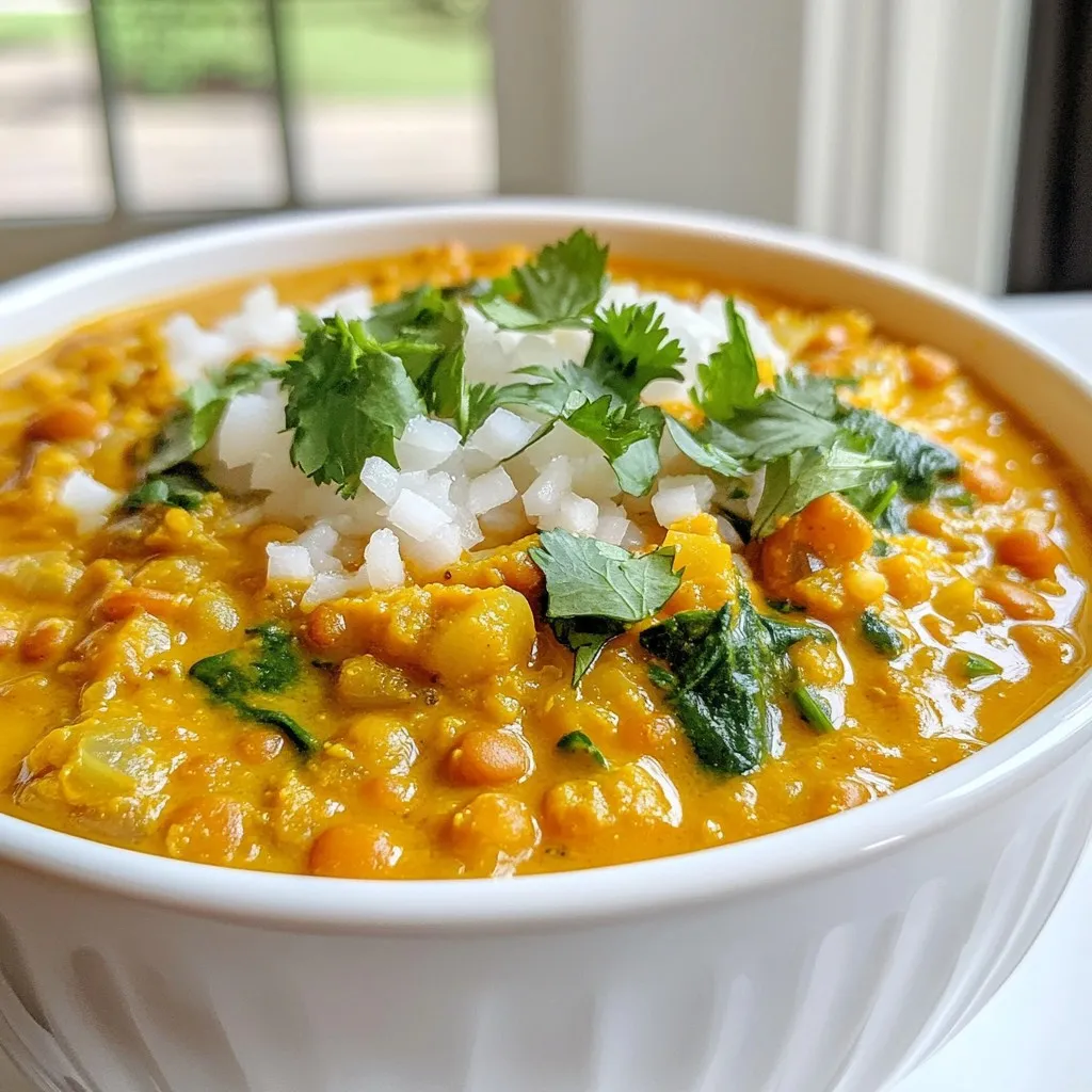 Creamy Coconut Lentil Curry Wholesome and Flavorful Dish
