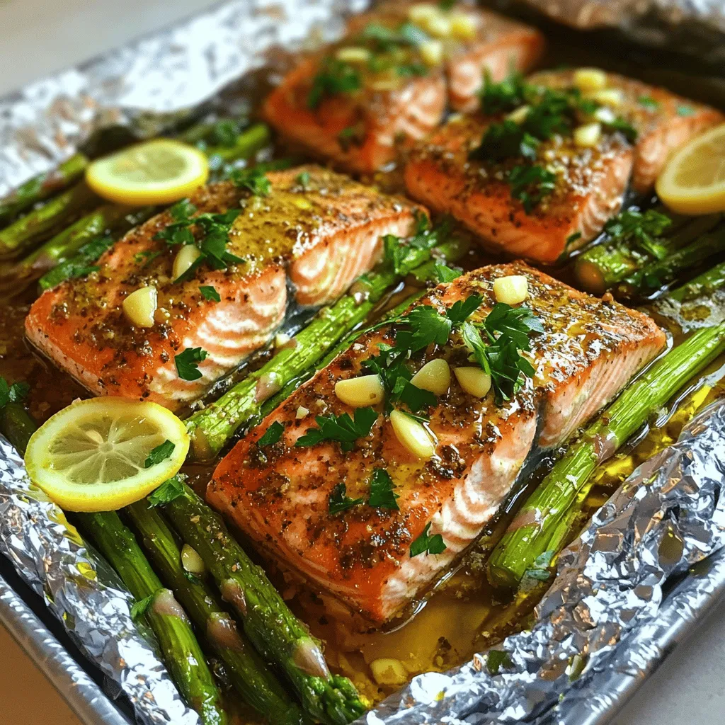 Baked Salmon in Foil with Asparagus Easy Dinner Delight