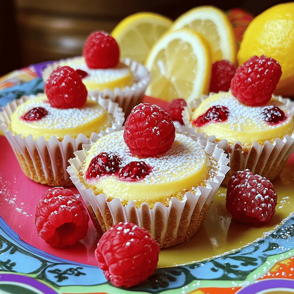 Lemon Raspberry Mini Cheesecakes Delightful Treat