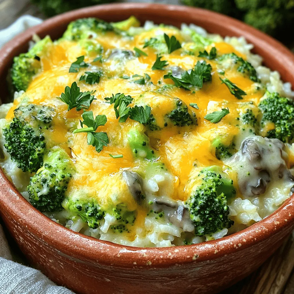 Cheesy Broccoli Rice Casserole Comforting Dinner Option
