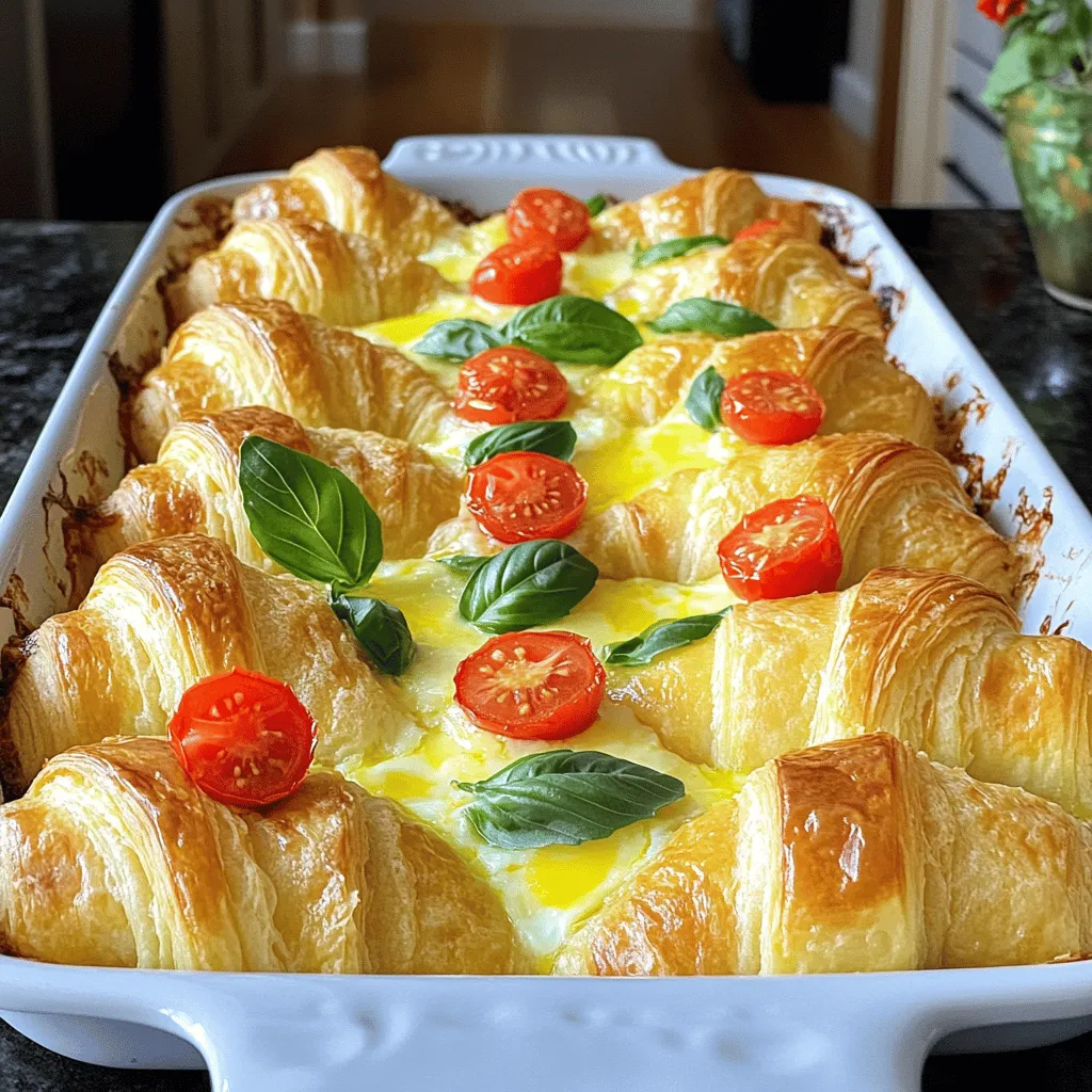 Easy Croissant Bake Breakfast Casserole Delight