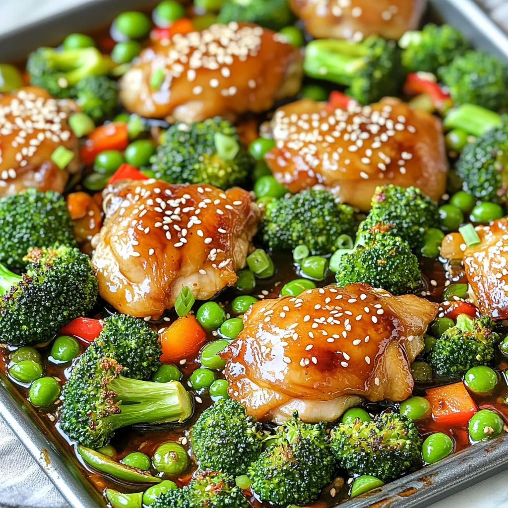 Sheet Pan Teriyaki Chicken Broccoli Simple Dinner Delight