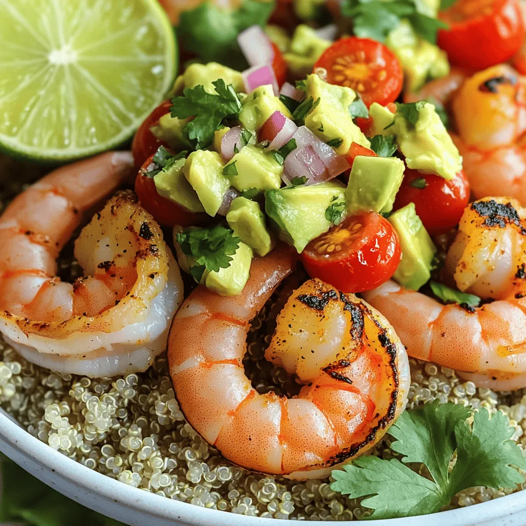 Grilled Shrimp Bowl with Avocado Salsa Delight