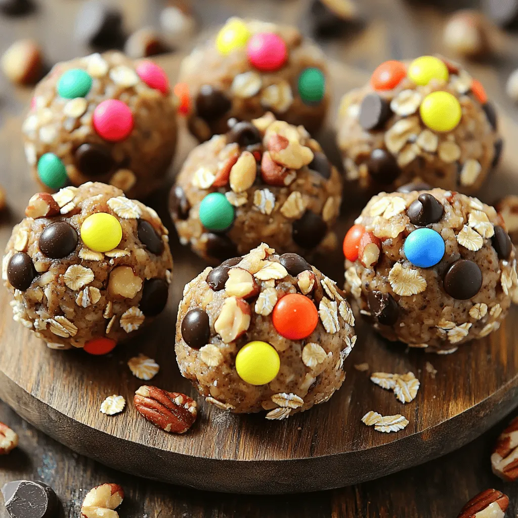Monster Cookie Protein Balls Nutritious Snack Idea