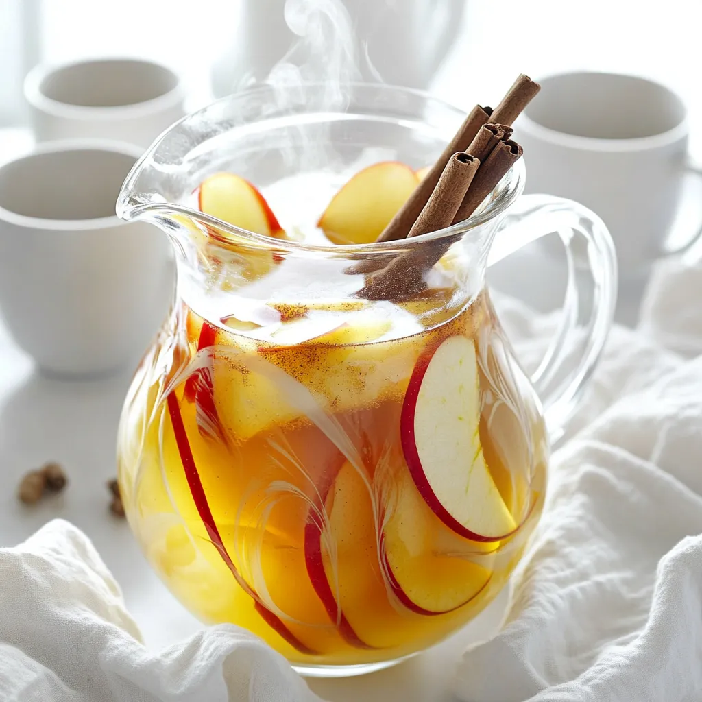 Warm Maple Spiced Apple Toddy Cozy Holiday Drink
