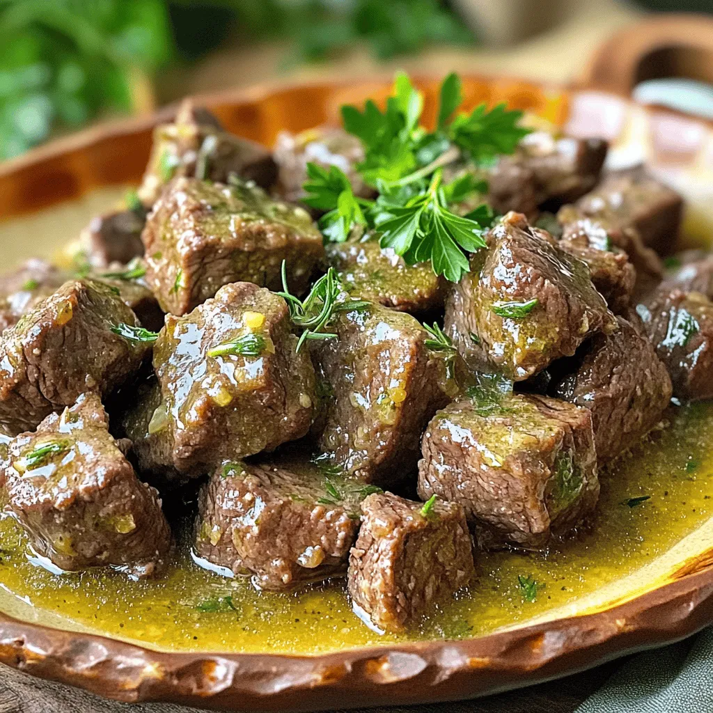 Savory Slow Cooker Garlic Butter Beef Bites Recipe