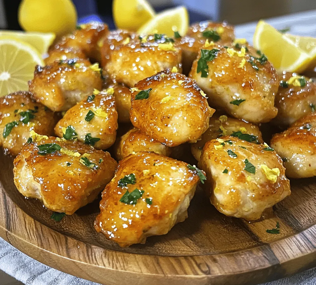 Lemon Garlic Chicken Bites are a delightful and flavorful dish that can easily steal the spotlight at any table. This recipe combines tender morsels of chicken with a vibrant medley of lemon and garlic, creating a dish that is not only delicious but also incredibly easy to prepare. In just a matter of minutes, you can whip up these delectable bites, making them an ideal choice for busy weeknights or last-minute gatherings.