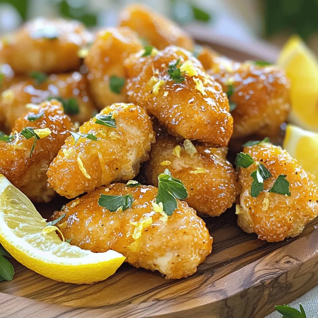 Lemon Garlic Chicken Bites Recipe