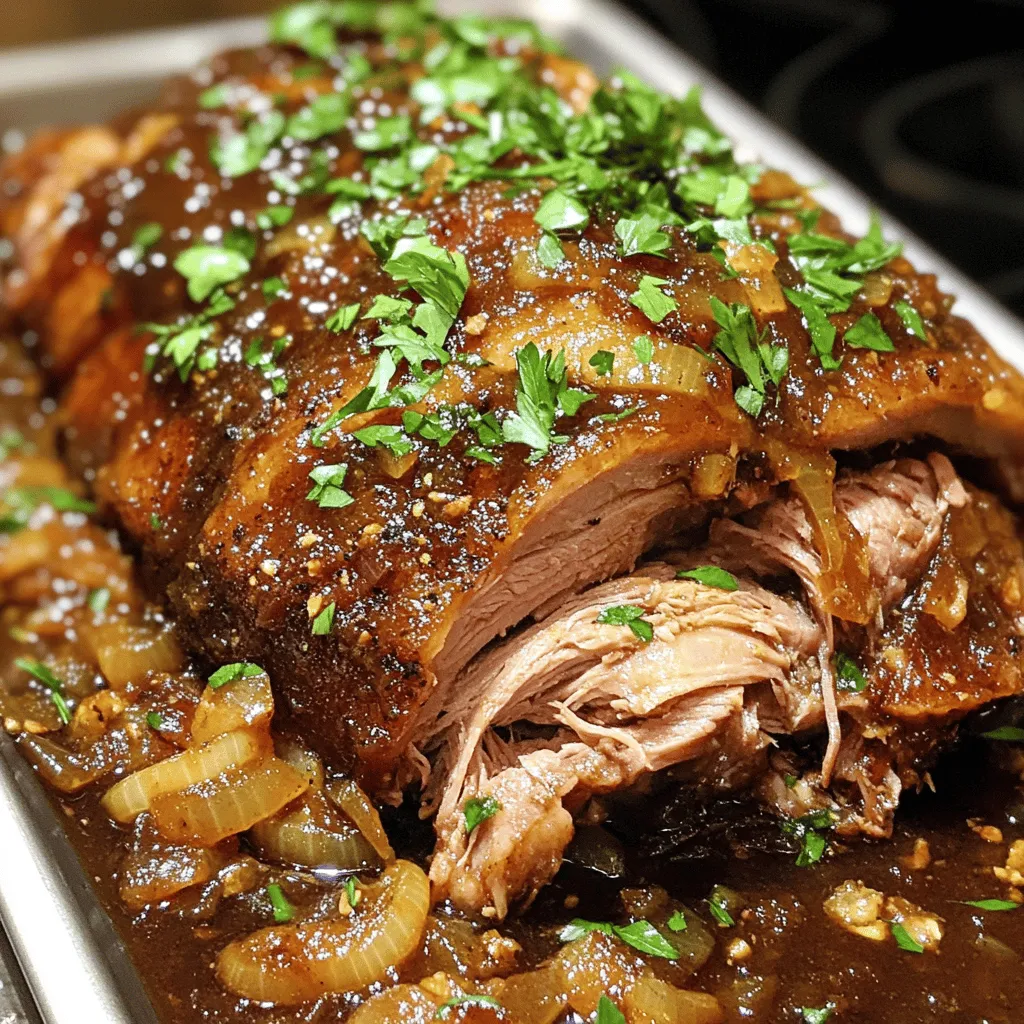 To make the best slow-cooked pork shoulder, you need these key ingredients: